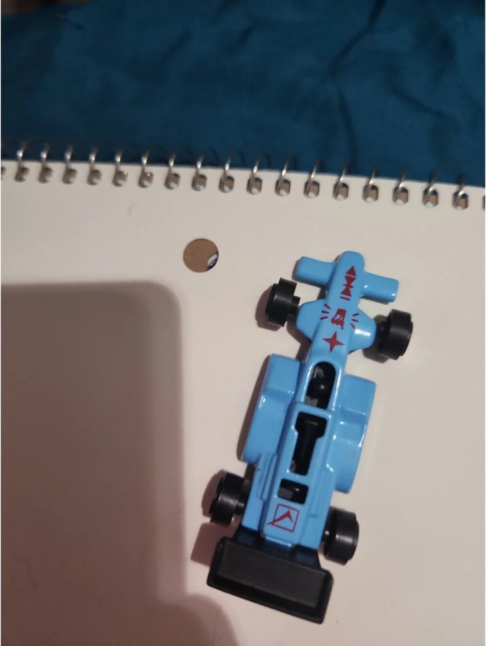 Die Cast Light Blue Shin Hebrew Indy Car Formula 1 F1 Toy Car!